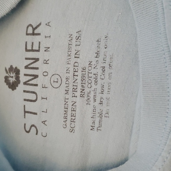 🦋Stunner California 100% Cotton Super Cute Rolled Hem  "Mood" Graphic Tee - Picture 5 of 5